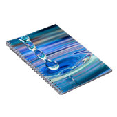 澄んな青海原の低下の流れること ノートブック (右側)