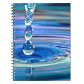 澄んな青海原の低下の流れること ノートブック (正面)