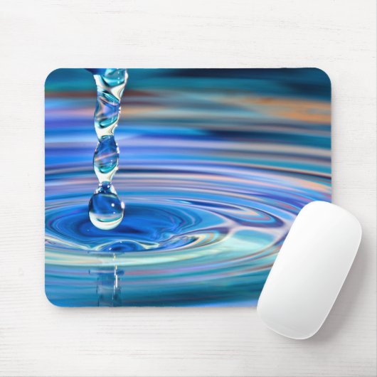 澄んな青海原の低下の流れること マウスパッド (マウス)