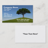 澄んな青空に対する丘の3D桜 名刺 (正面/裏面)