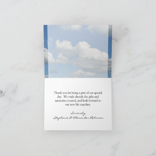 澄んな青空 サンキューカード (内部)