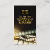 澄んなCelsの映画製作者のビデオグラファーの垂直カード 名刺 (裏面)