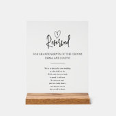 澄んカスタム天国記念結婚 アクリルサイン (正面)