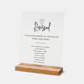 澄んカスタム天国記念結婚 アクリルサイン (傾斜)