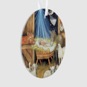 澄んクリスマス1写真テンプレートキッズ写真 オーナメント (正面)