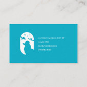 澄んミニマシンプルリストのペットケアロゴ 名刺 (裏面)