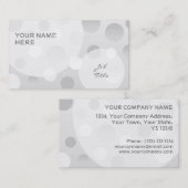 澄ん名刺テンプレートのバブルの圧縮 名刺 (正面/裏面)