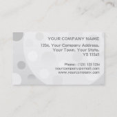 澄ん名刺テンプレートのバブルの圧縮 名刺 (裏面)