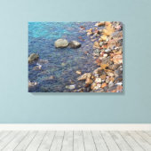 澄ん小石の水 キャンバスプリント (インサイチュ (ウッドフロア))