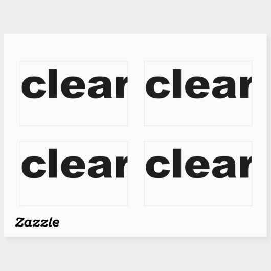 澄ん文字 長方形シール (シート)