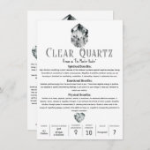 澄ん水晶の形而上学的特性 招待状 (正面/裏面)