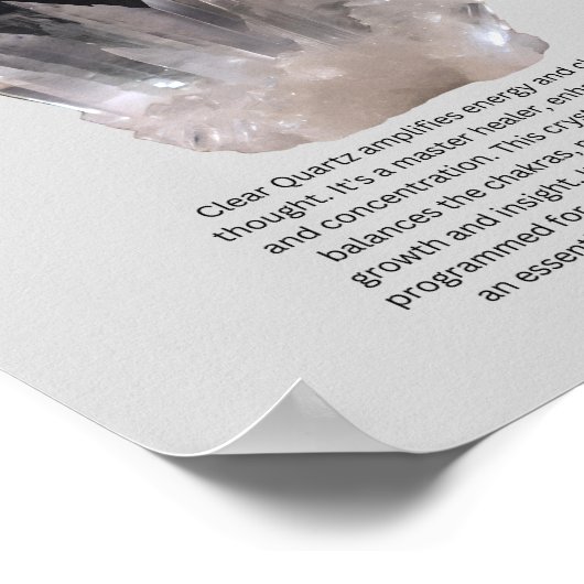 澄ん水晶の意味 ポスター (角)