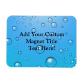 澄ん泡、青い水 マグネット (横)