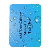 澄ん泡、青い水 マグネット (縦)