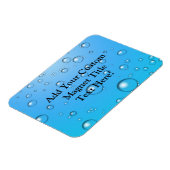 澄ん泡、青い水 マグネット (左側)