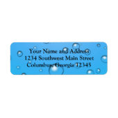 澄ん泡、青い水 ラベル (正面)