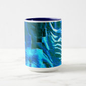 澄ん空モザイク抽象芸術メタリックテクスチャ マグカップ (中央)