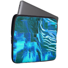 澄ん空モザイク抽象芸術メタリックテクスチャ ラップトップスリーブ