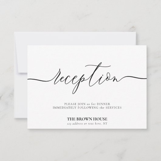 澄ん結婚フォーマル食後の披露宴 招待状 (正面)