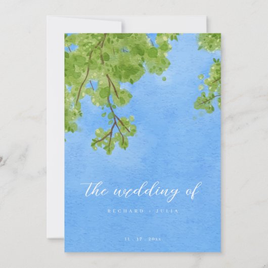 澄ん結婚式招待状 セーブザデート (裏面)