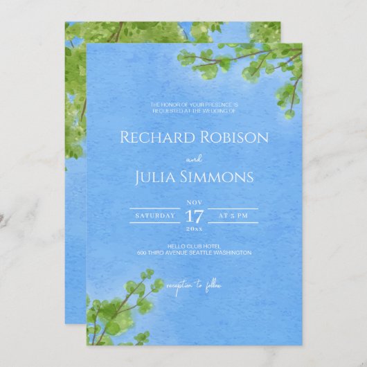 澄ん結婚式招待状 セーブザデート (正面/裏面)