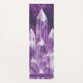 澄ん結晶絵を描デザインカスタム ヨガマット