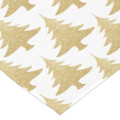 澄ん金ゴールドグリッタークリスマスツリーパターン ショートテーブルランナー (コーナー)