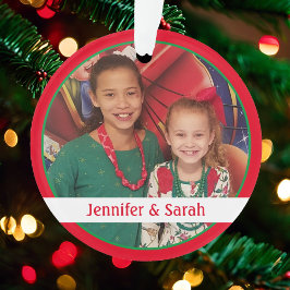 澄んChristmas 2フォトキッズ写真シンプルモダン オーナメント