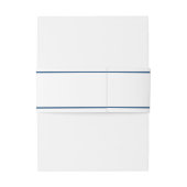 澄んCrisp NavyとWhite Minimalist 招待状ベリーバンド (裏面例)