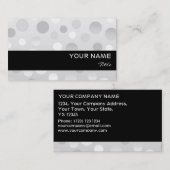 澄んFizz名刺テンプレート黒ストライプ色 名刺 (正面/裏面)