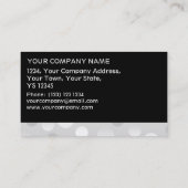 澄んFizz名刺テンプレート黒ストライプ色 名刺 (裏面)