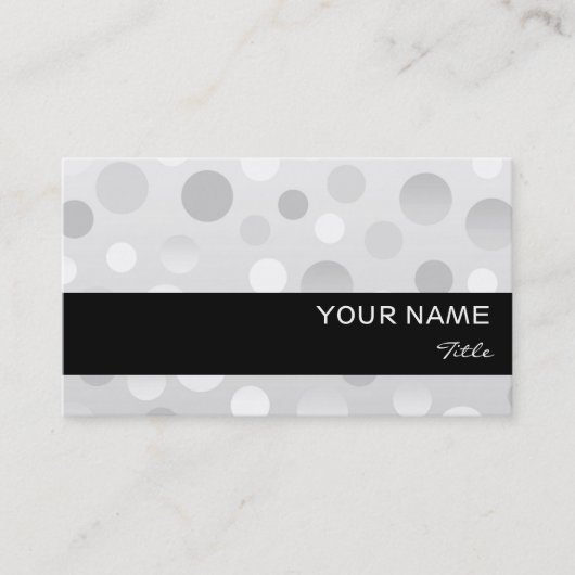 澄んFizz名刺テンプレート黒ストライプ色 名刺 (正面)