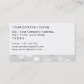 澄んFizz白いストライプ名刺テンプレート 名刺 (裏面)