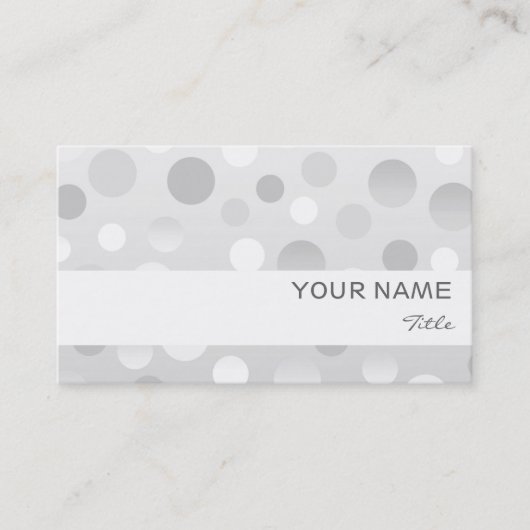 澄んFizz白いストライプ名刺テンプレート 名刺 (正面)