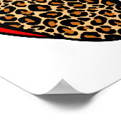 激しいよくはしゃぐと： Wild Lips Wall Art ポスター (角)