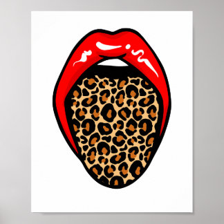 激しいよくはしゃぐと： Wild Lips Wall Art ポスター