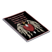 激しいアメリカ兵のボロボロのハート ノートブック (右側)