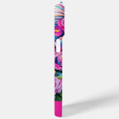 激しいエレガンス：カスタマイズ可能なフローラタイガーアート Case-Mate iPhoneケース (裏面 / 右)