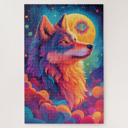 激しいオオカミパズル2 ジグソーパズル (縦)