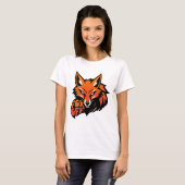 激しいキツネオフ・エネルギー Tシャツ (正面フル)