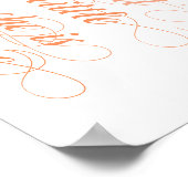 激しいグラデーションポスタープリント ポスター (角)