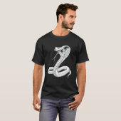 激しいコブラスネークダストレスグラフィック Tシャツ (正面フル)