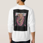 激しいジャングルベアーグラフィックデザインはっきりした- Streetwea スウェットシャツ (裏面)