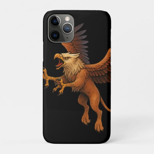 激しいダイビング ゴールデングリフィン 神話 ファンタジーアート Case-Mate iPhoneケース (裏)