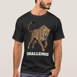 激しいチーター・チャレンジ スポーツマスコットTシャツ Tシャツ