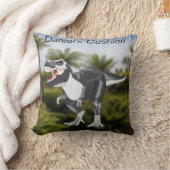 激しいティラノサウルスのレックスパーソナライズされたは クッション (ブランケット)