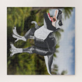 激しいティラノサウルスのレックスパーソナライズされたは ジグソーパズル (横)