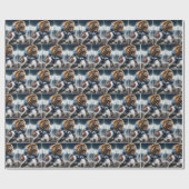 激しいデトロイトライオ#26フットボール選手 ラッピングペーパー (フラット)