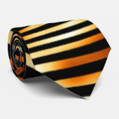 激しいトラは縞で飾ります ネクタイ (ロール)