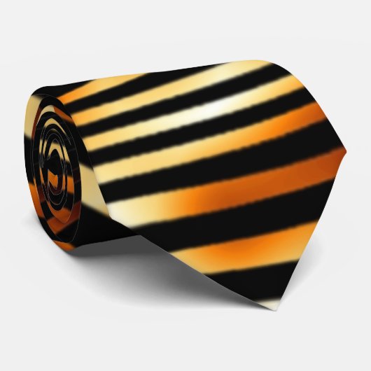 激しいトラは縞で飾ります ネクタイ (ロール)